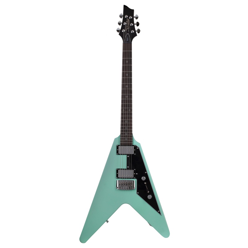 GUITARRA ELÉCTRICA SCHECTER NICK JOHNSTON V-1 A. GREEN GRN