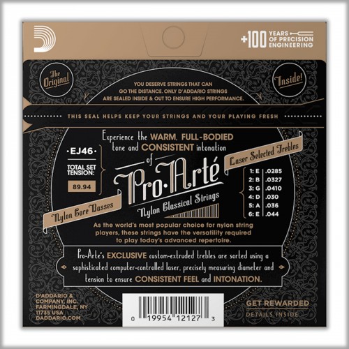 JUEGO CUERDAS D'ADDARIO EJ-46 TENSION FUERTE