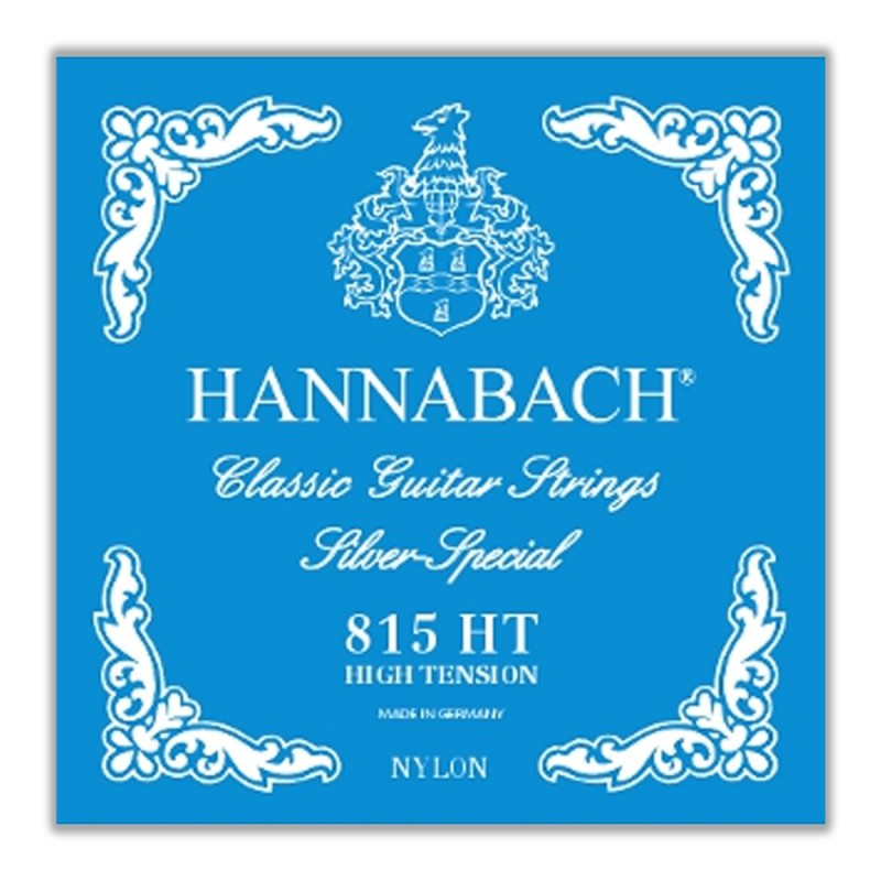 JUEGO CUERDAS HANNABACH 815-HT AZUL TENSION ALTA