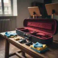 Accesorios y estuches de instrumentos de cuerda frotada