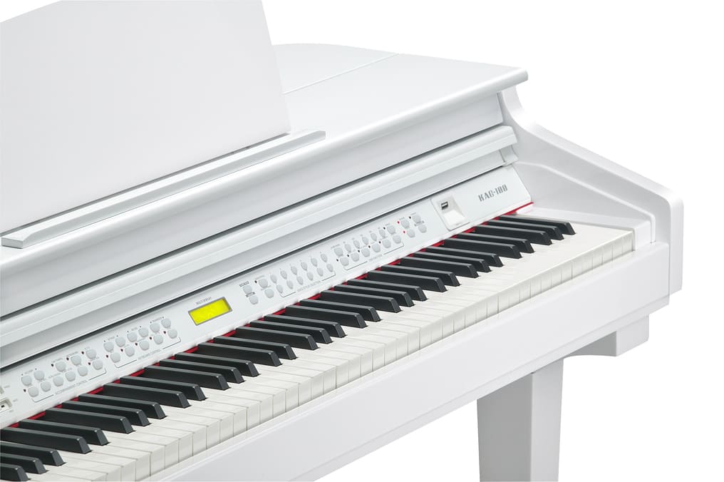 PIANO DIGITAL KURZWEIL KAG-100 COLA BLANCO PULIDO