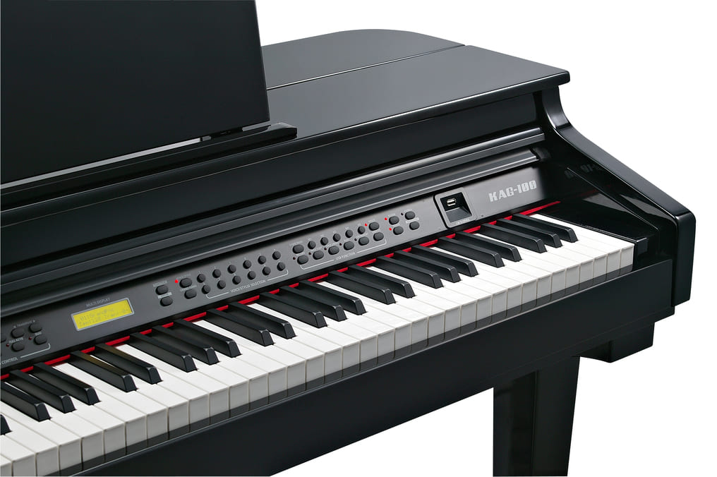 PIANO DIGITAL KURZWEIL KAG-100 COLA NEGRO PULIDO