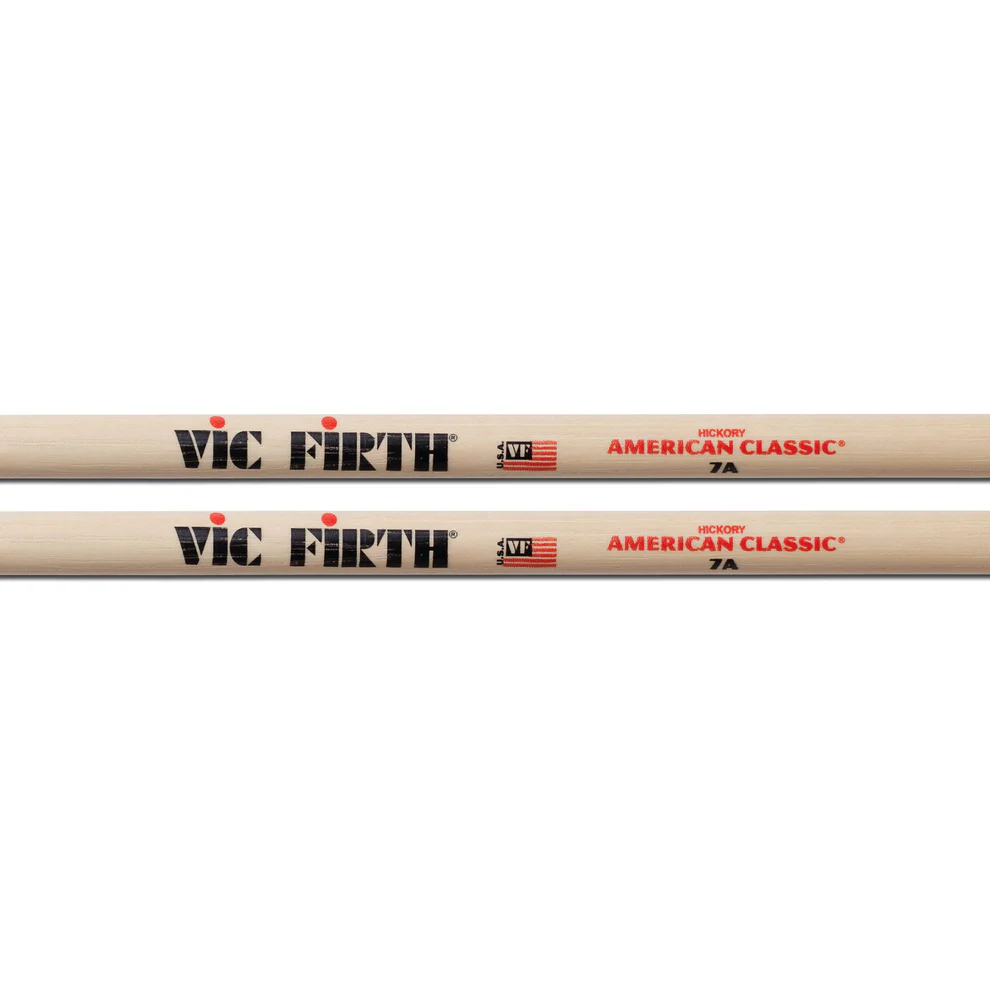 BAQUETAS VIC FIRTH 7A HICKORY AMERICAN CLASSIC