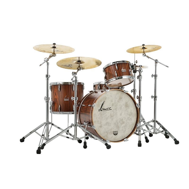 Batería Acústica Sonor Set Vintage Bombo 20 Sin Perf. Rosewood Semi Gloss