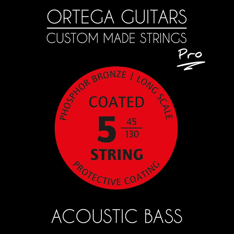 Cuerdas De Bajo Acústico Ortega Abp-5 Pro