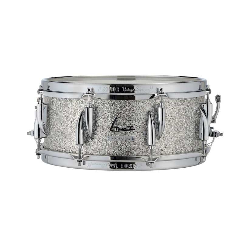 Caja De Bateria Sonor Vintage1306 Sdw Silver Glitter