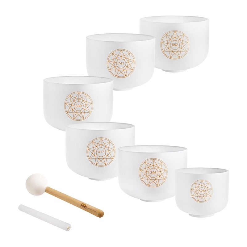 Set Cuencos Tibetanos De Cristal Sonic Energy Solcsbset