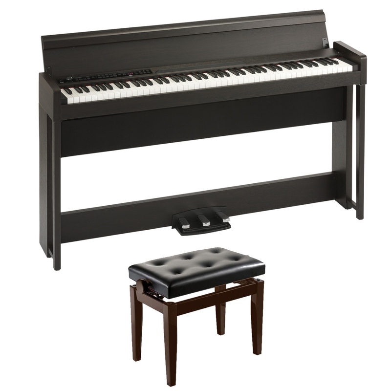 Piano Digital Korg C1 Br Kit Banqueta Bgm