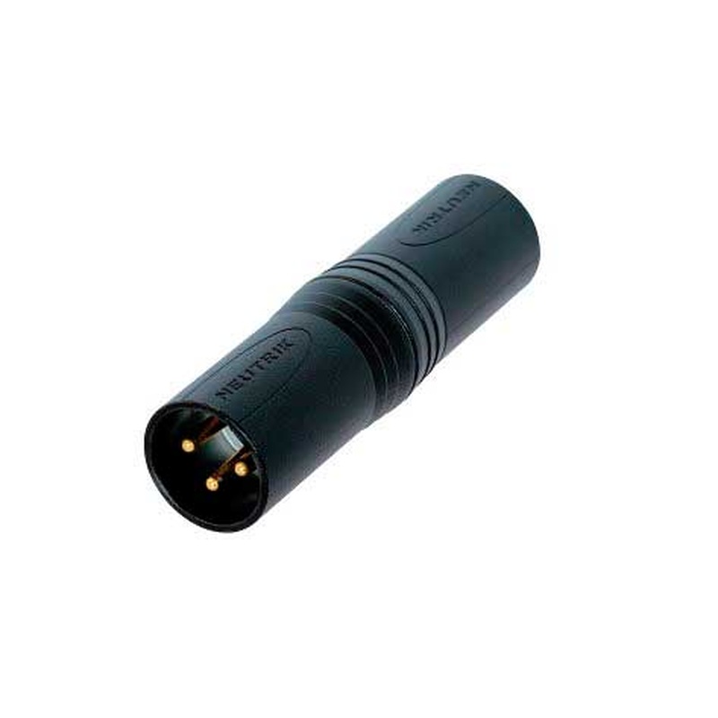 Xlr Adapter Neutrik Na3Mm-B Bk