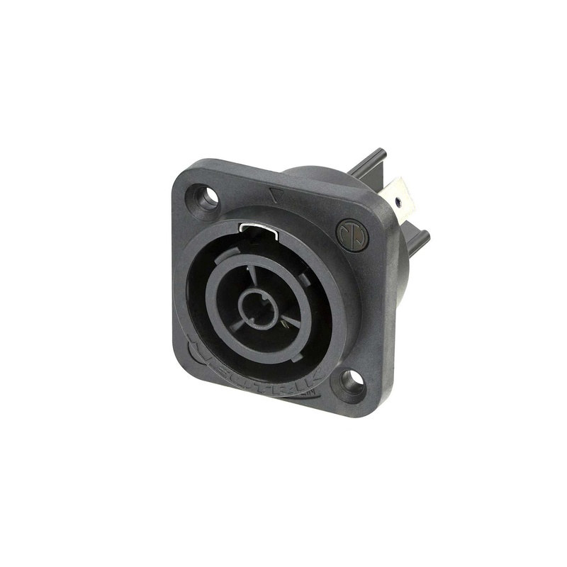 Conector Powercon Hembra 3 Pines Neutrik Nac3Fpx-Top Bk