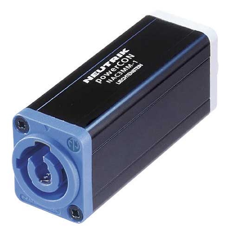 Adaptador Powercon Neutrik Nac3Mm-1 Bk