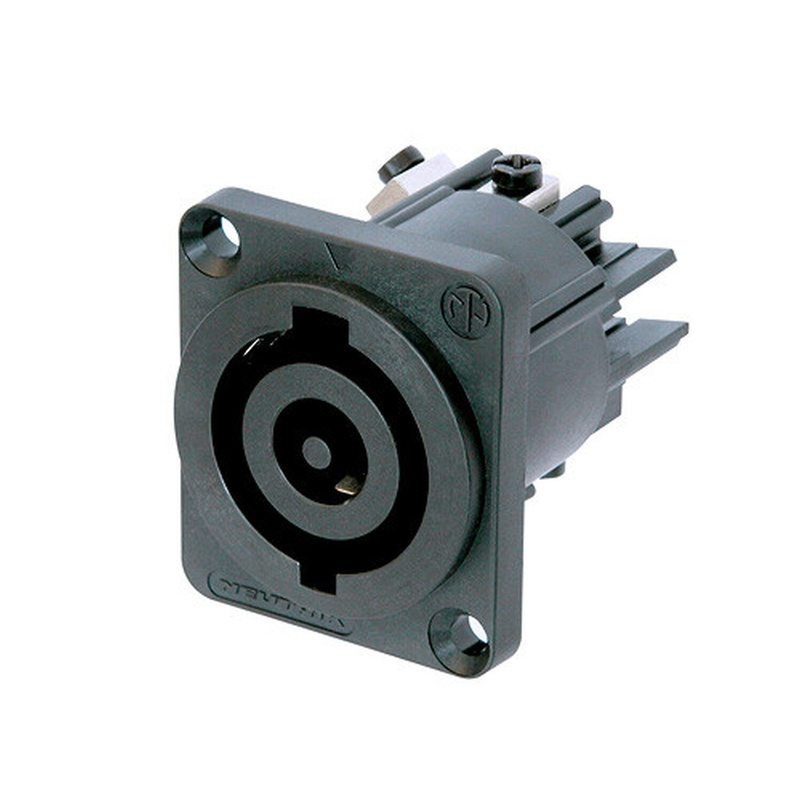 Conector De Chasis Powercon Neutrik Nac3Mp-Hc-M3 Bk