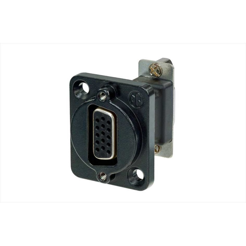 CONECTOR D-SUB 15 PIN HEMBRA A HEMBRA NEUTRIK NADB15FF-B BK