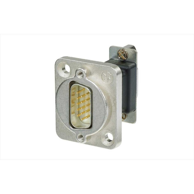 CONECTOR D-SUB CHASIS MALE-TO-FEMALE 15 PIN NEUTRIK NADB15MF