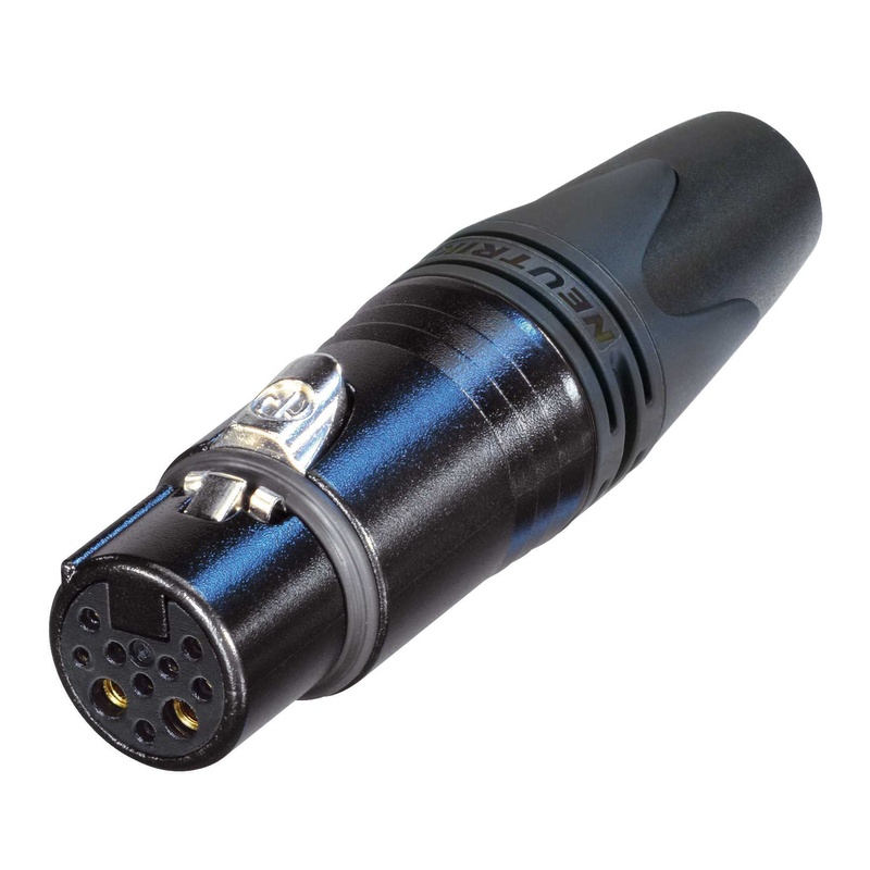 Conector Xlr Hembra Neutrik Nc10Fxx-14-B Bk