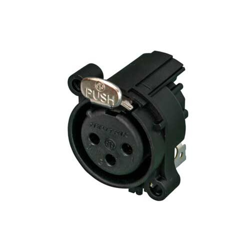 Conector Xlr Hembra De 3 Pines Neutrik Nc3Faah1 Bk