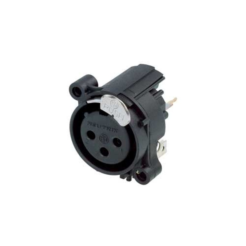 Conector Xlr Hembra Neutrik Nc3Faav1-Da Bk