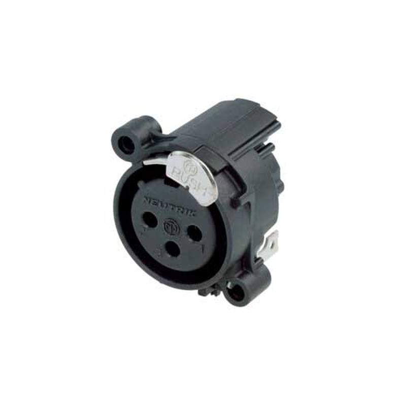 Conector Xlr Hembra 3 Pines Neutrik Nc3Fah2-Da Bk