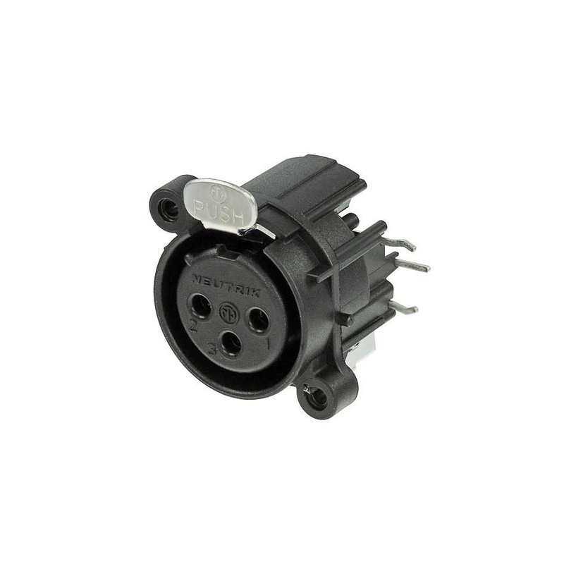CONECTOR XLR DE CHASIS HEMBRA NEUTRIK NC3FAHR1