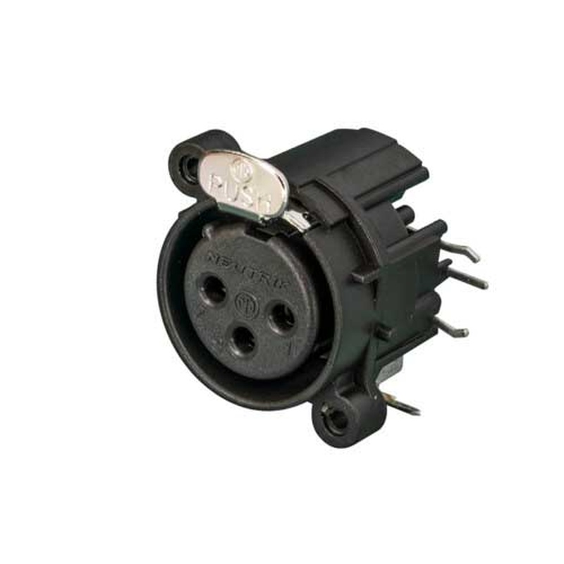 Conector Xlr Hembra Neutrik Nc3Fahr2 Bk