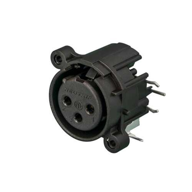 Conector Xlr Hembra 3 Pines Neutrik Nc3Fahr2-0 Bk