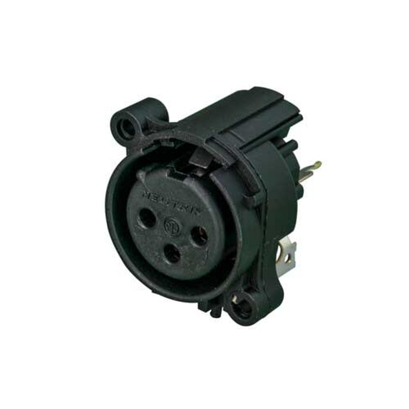 Conector Xlr Hembra 3 Pin Neutrik Nc3Fav1-0 Bk
