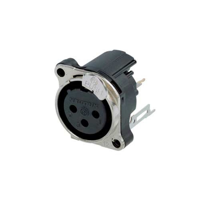 Conector Xlr Hembra 3 Pin Neutrik Nc3Fbv2-Da