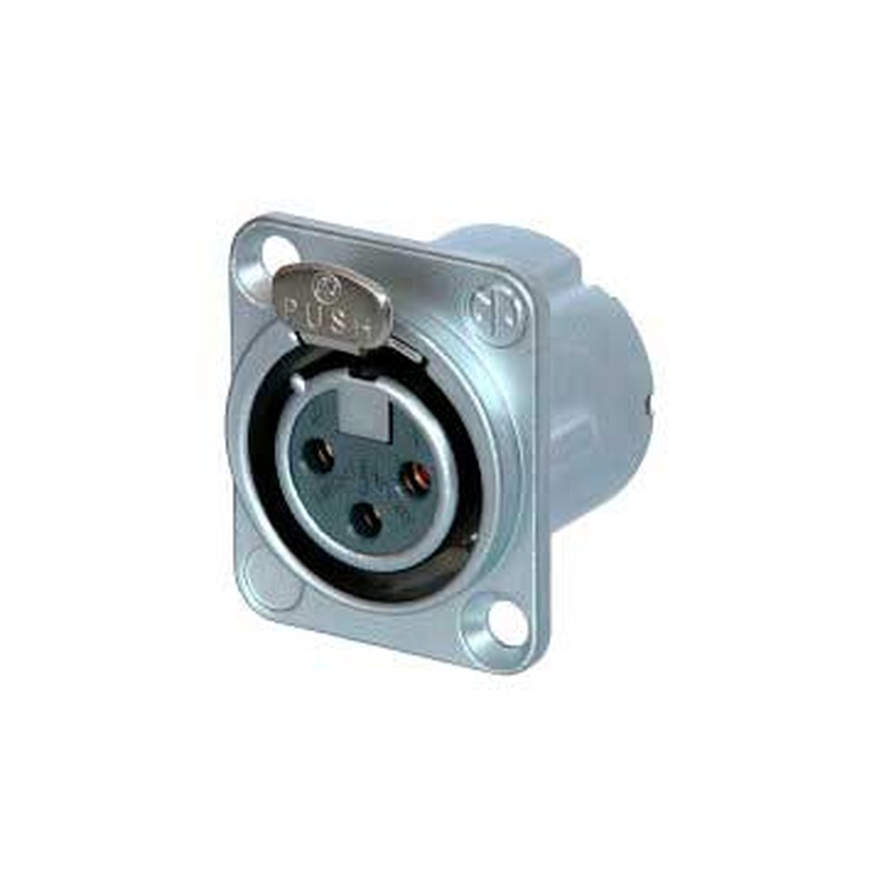 Conector Xlr Hembra Neutrik Nc3Fd-Lx-He