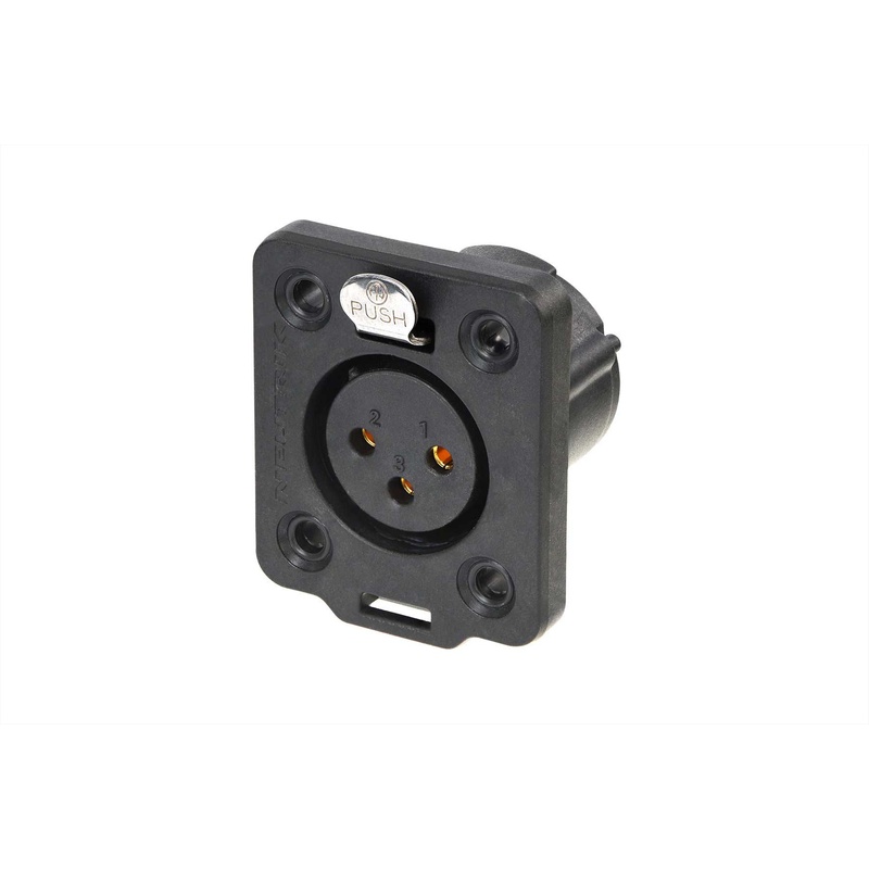Conector Xlr Hembra Neutrik Nc3Fdx-Top Bk
