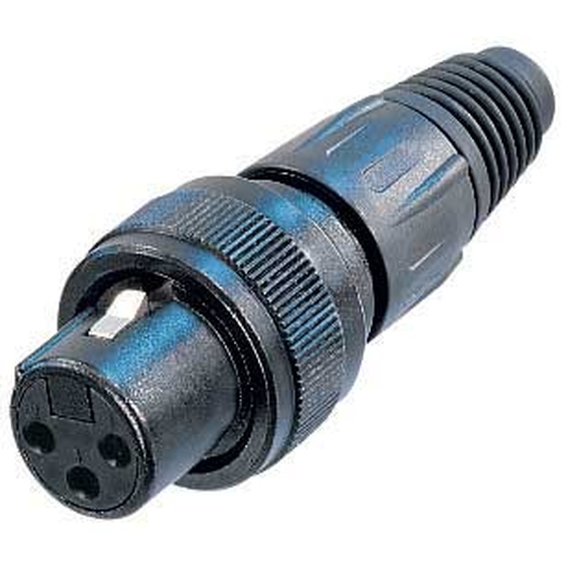 Conector Xlr Hembra Neutrik Nc3Fx-Spec Bk