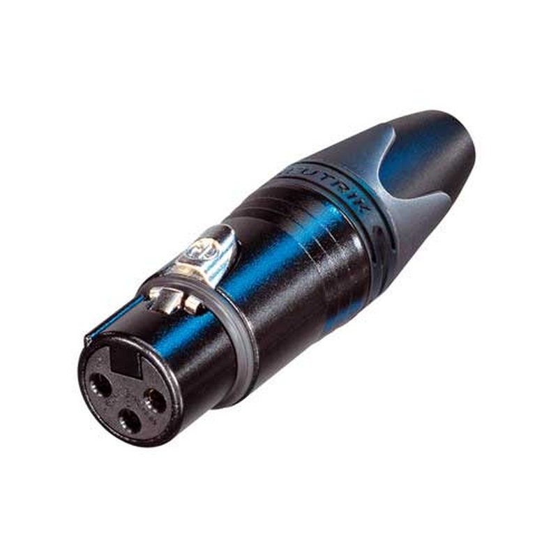 Conector Xlr Hembra Neutrik Nc3Fxx-B Bk