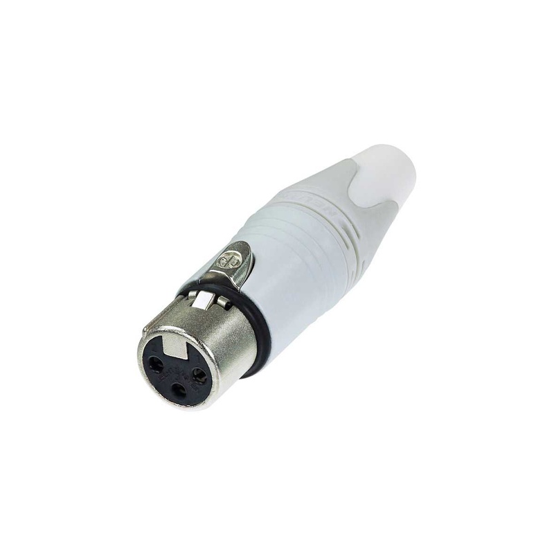 Conector Xlr Hembra 3 Pinas Neutrik Nc3Fxx-Wt