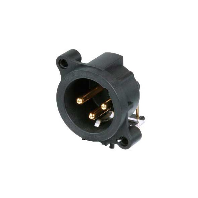 Conector Xlr Neutrik Nc3Mah Bk