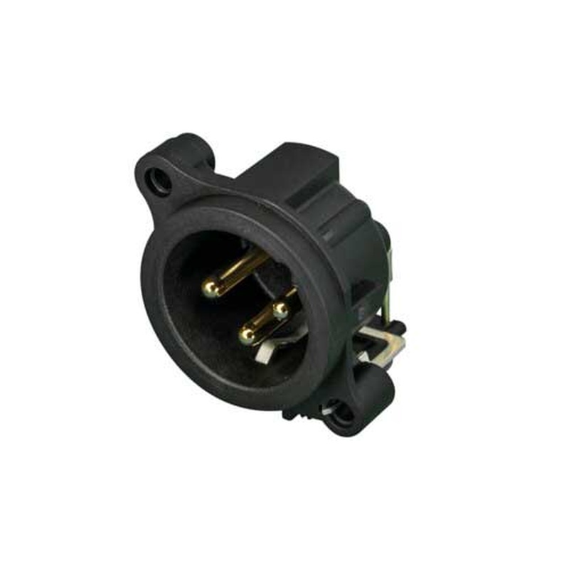 Conector Xlr Neutrik Nc3Mah-S Bk