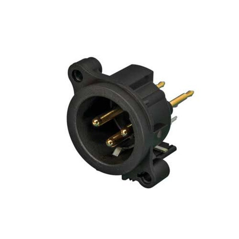 Conector Xlr Masculino Neutrik Nc3Mav-0 Bk