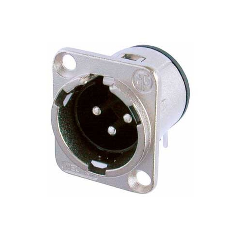 Conector Xlr Chassis Masculino Neutrik Nc3Md-H