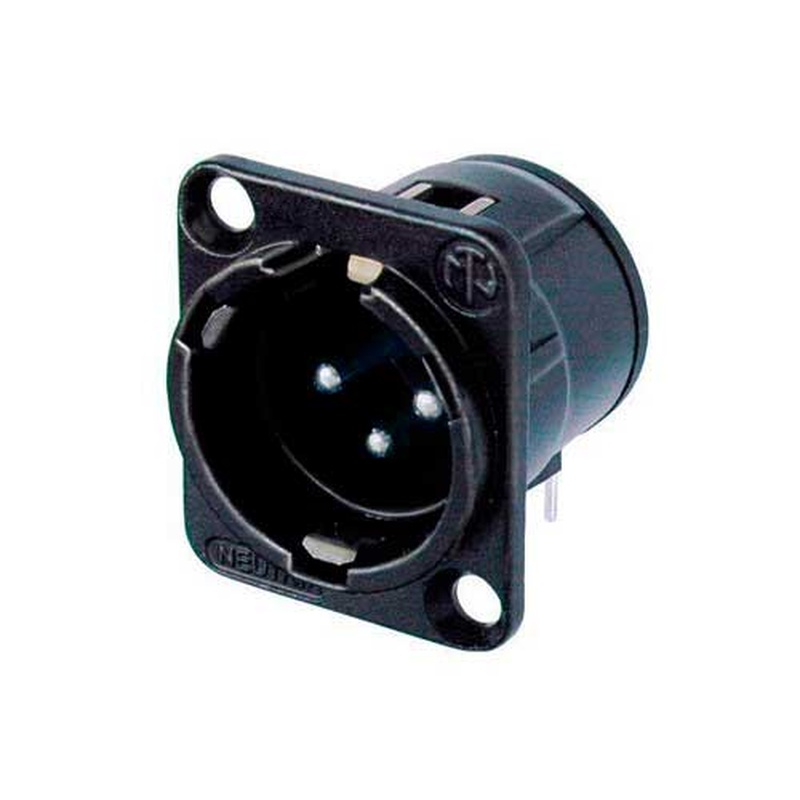 Conector Xlr Neutrik Nc3Md-H Bk