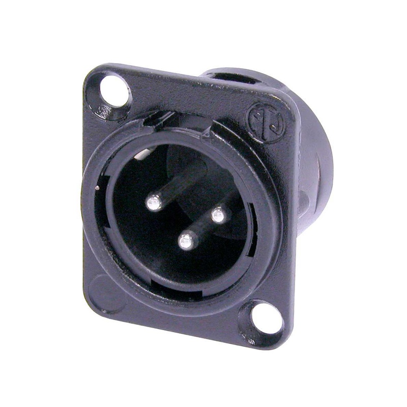Conector Xlr Neutrik Nc3Md-L-Bag-1 Bk