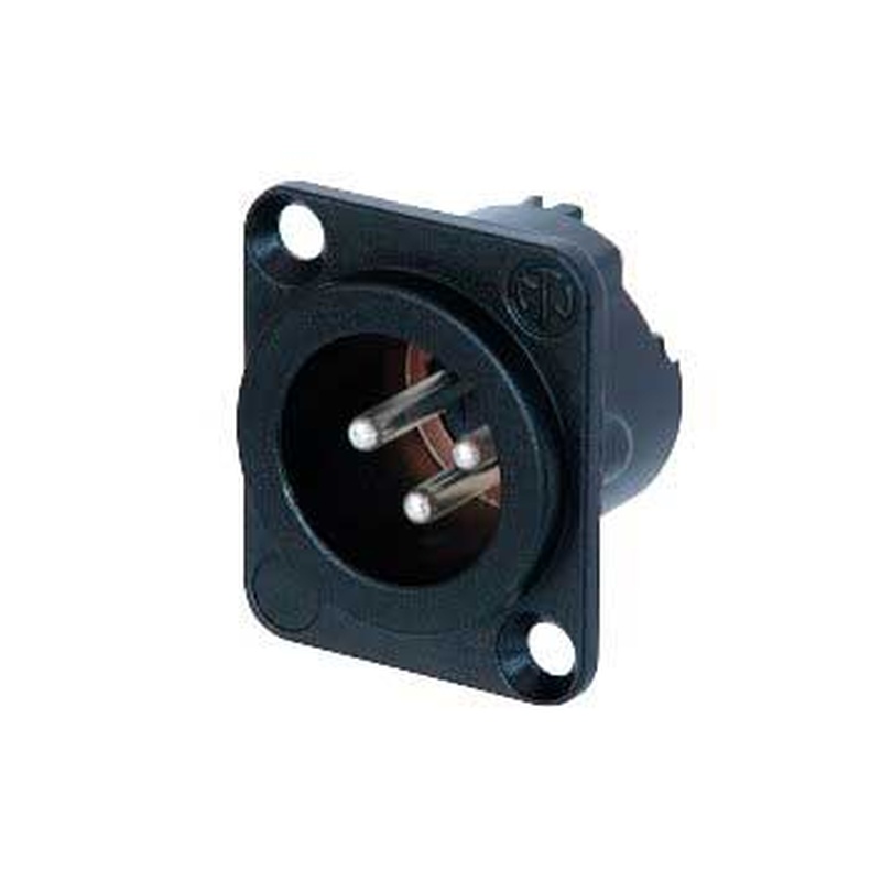 Conector Xlr Neutrik Nc3Md-Lx-Bag Bk