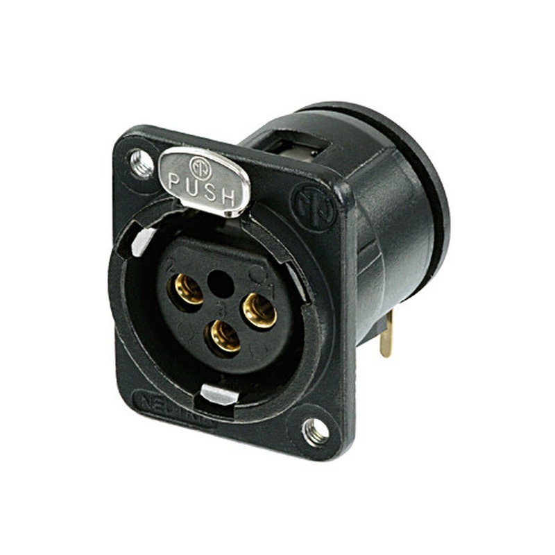 Conector Xlr Neutrik Nc3Mdm3-H-B Bk