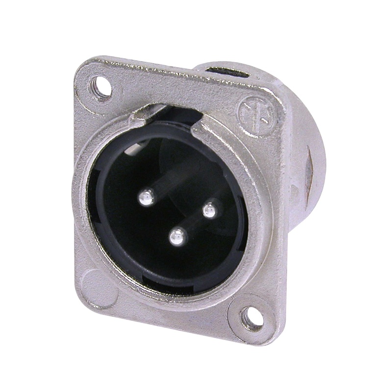 Conector Xlr Neutrik Nc3Mdm3-L-1 Ni