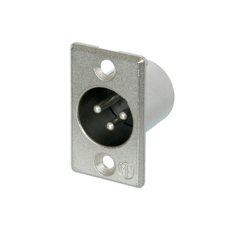Conector Xlr 3 Pines Neutrik Nc3Mpp Bk