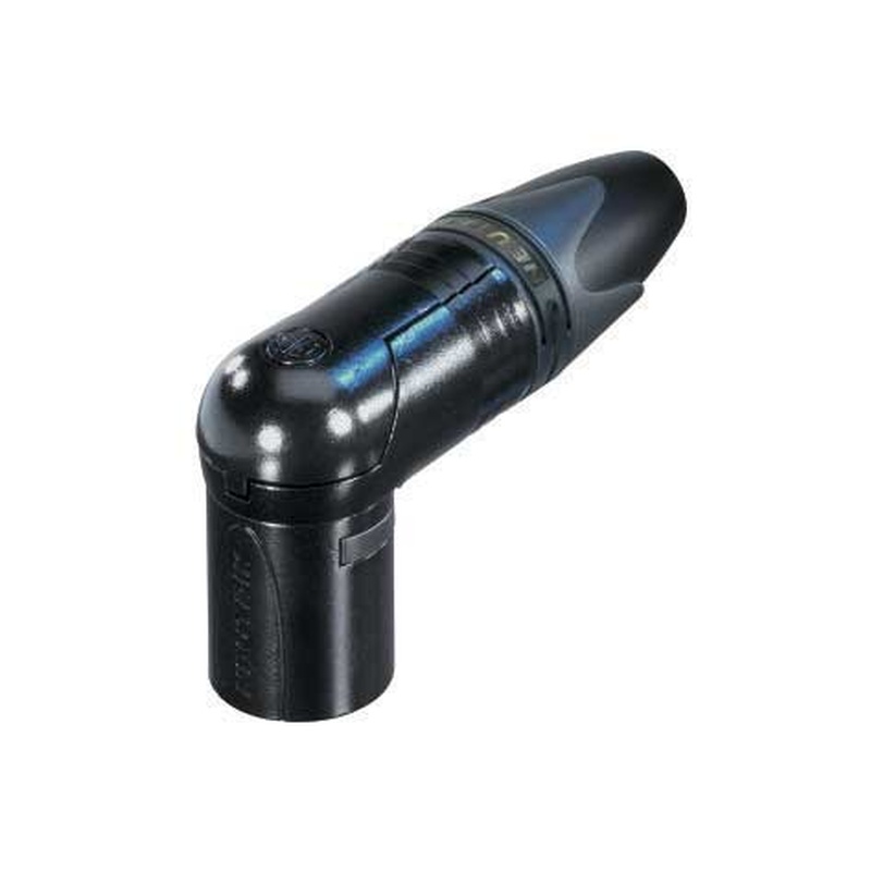 Conector Xlr Aéreo Masculino Angulo Recto Neutrik Nc3Mrx-Bag Bk