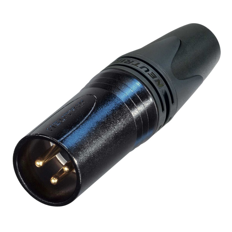 Conector Xlr Masculino Aéreo Neutrik Nc3Mxx Bag Wob Bk