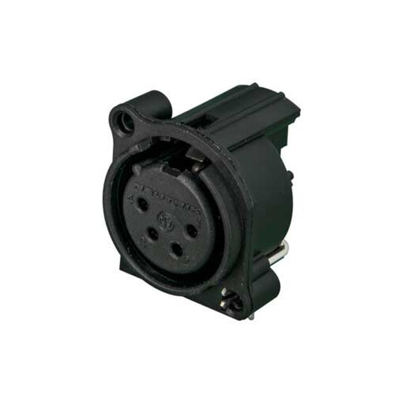 Conector Xlr Hembra 4-Pin Neutrik Nc4Fah-0 Bk