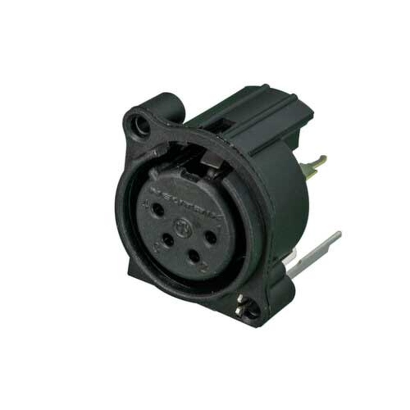 Conector Xlr Hembra 4 Pines Neutrik Nc4Fav-0 Bk