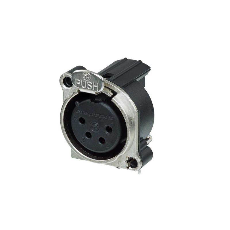 Conector Xlr Hembra 4 Pines Neutrik Nc4Fbh