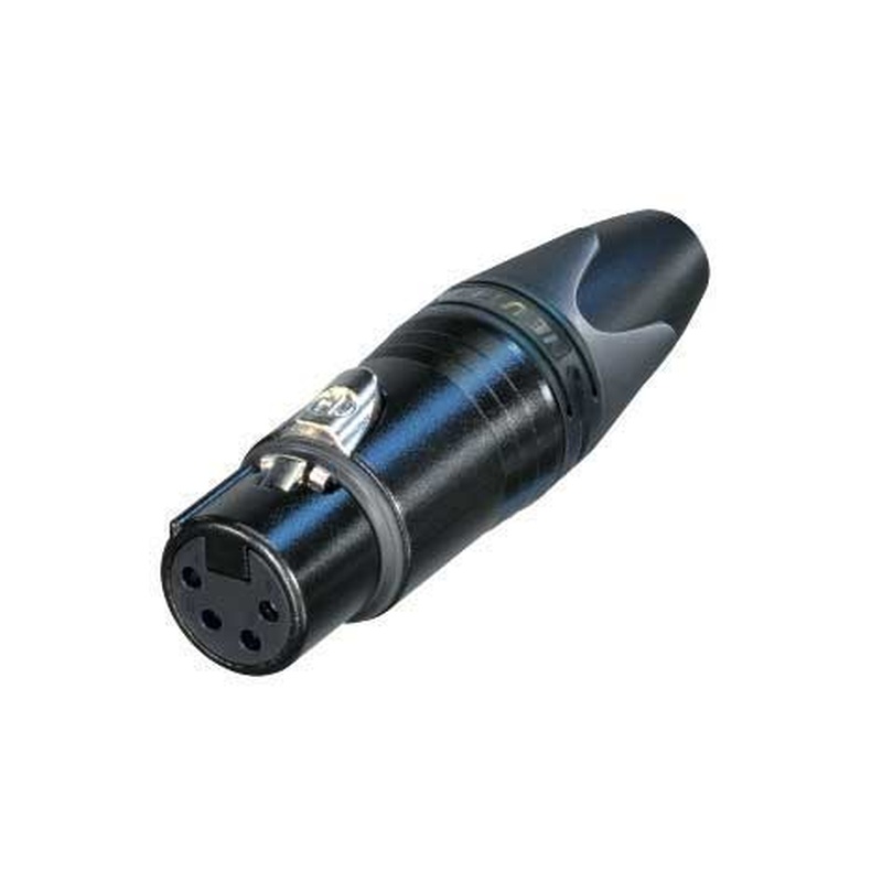 Conector Xlr Hembra Neutrik Nc4Fxx-Bag Bk