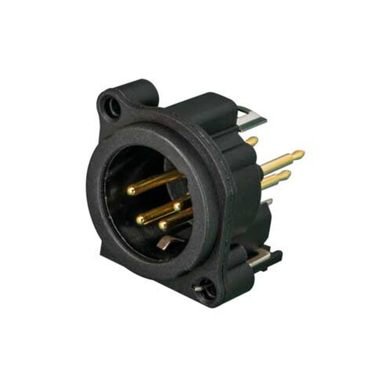 Conector Xlr Chasis Masculino 4P Neutrik Nc4Mav