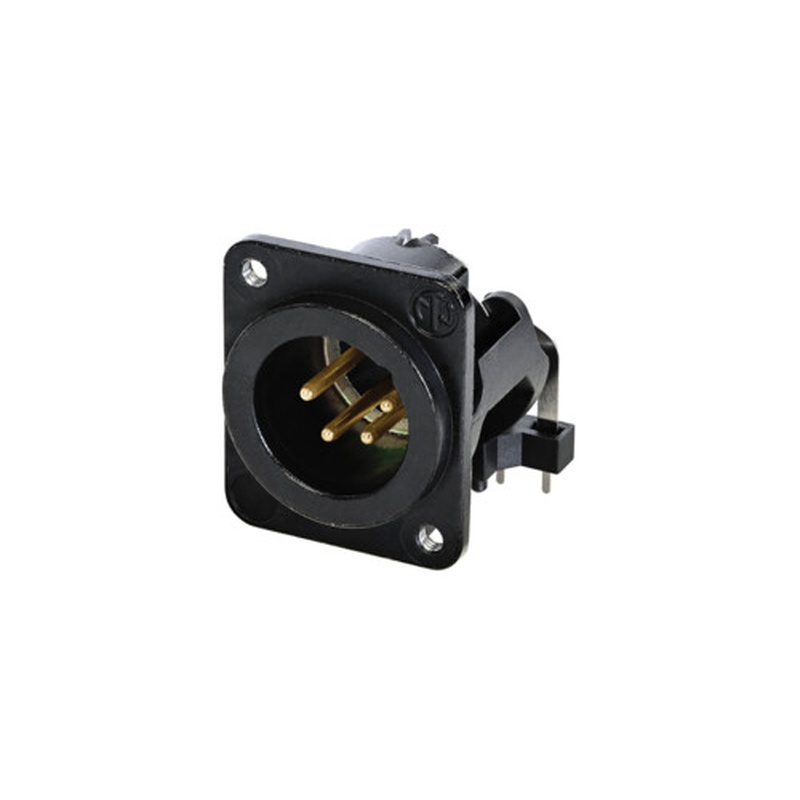 CONECTOR XLR NEUTRIK NC4MDM3-H-B BK